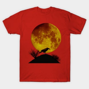 Raven and full moon T-Shirt